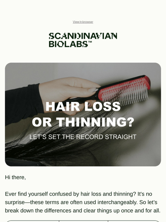 Hair loss or thinning?