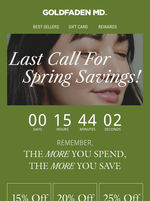 Last chance for up to 25% off ⏰