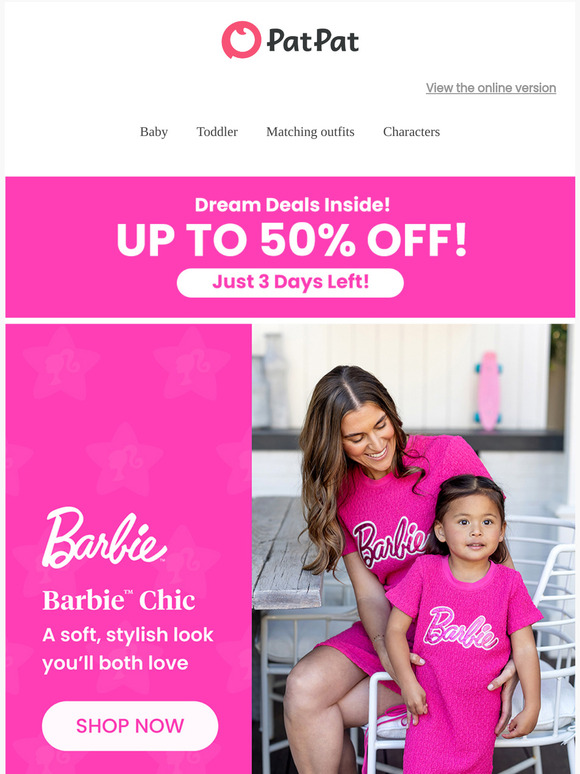 💕Save up to 50% – Match in Barbie™, Shine Together