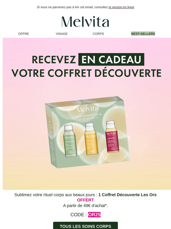 Votre coffret découverte Les Ors OFFERT ✨