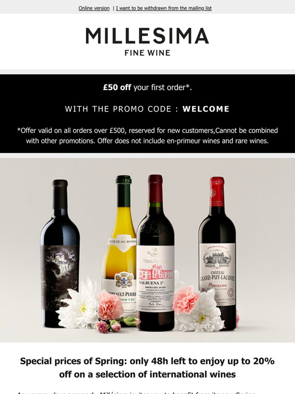"Special prices of Spring", only 48h left to enjoy!