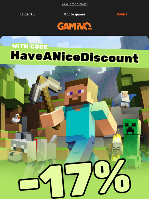 ⛏Get on the Minecraft hype train with our 17% discount! ⛏