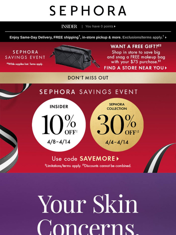 The Sephora Savings Event is ending soon, Insider 🫣 You can use your discount as many times as you want.