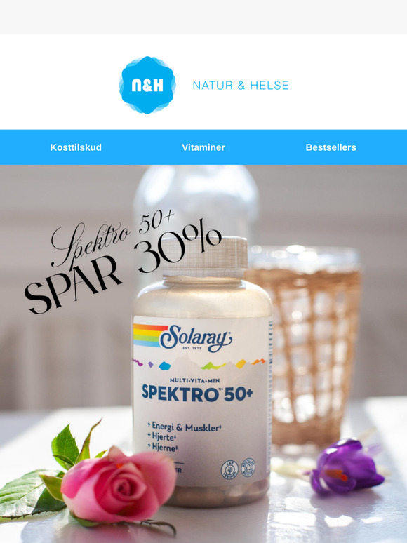 Påsketilbud: Multivitaminet til dig 50+ – nu med 30% rabat