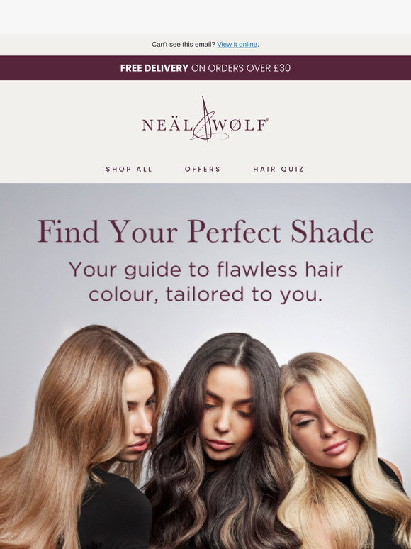 Neal & Wolf The Ultimate Hair Colour Guide Just for You Milled