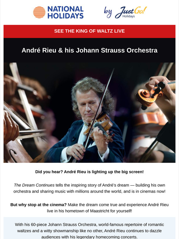 Did you hear? André Rieu is now on the big screen!