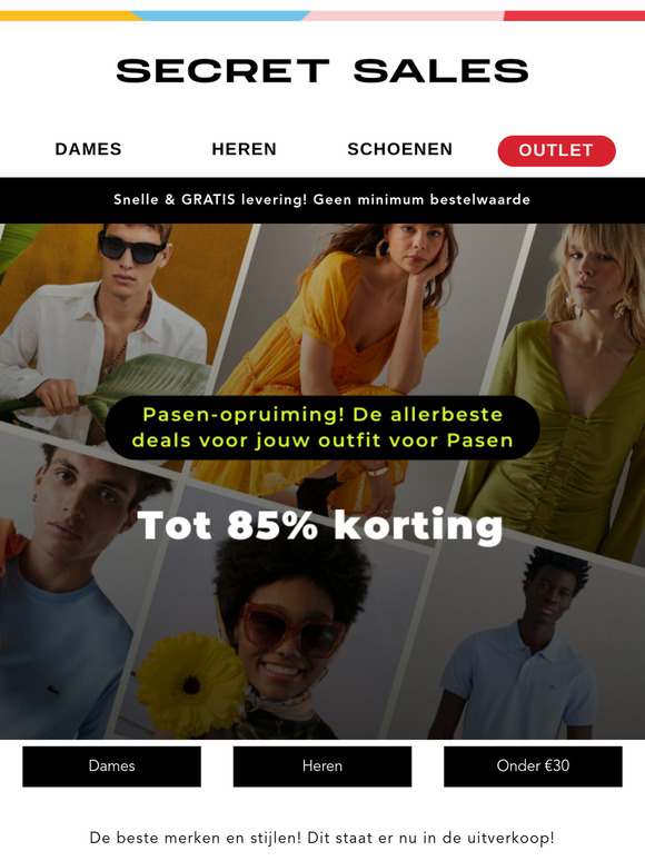 De Pasen-opruiming is begonnen! Tot 85% korting
