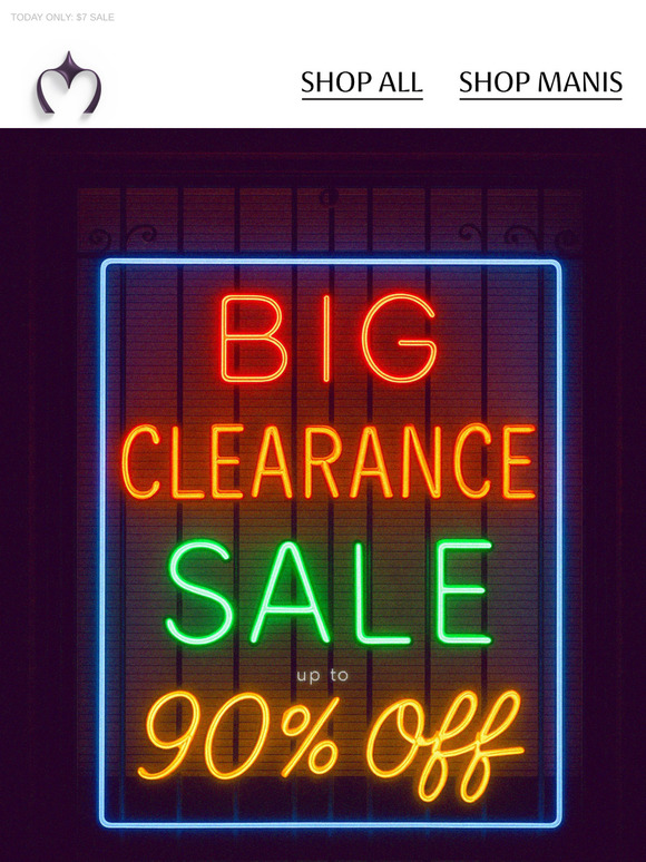BIG CLEARANCE SALE