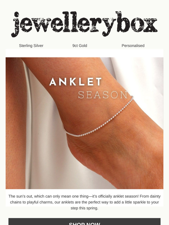 Sun’s out, anklets on! ☀️
