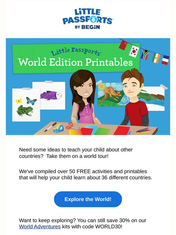 📚 Free Printables for a Global Adventure!