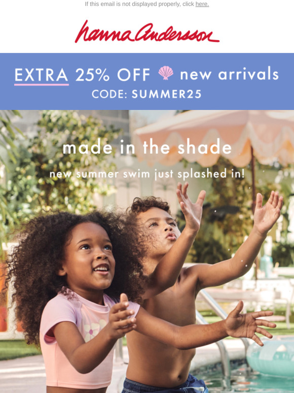 25% Off New Swim To Suit Every Kid!