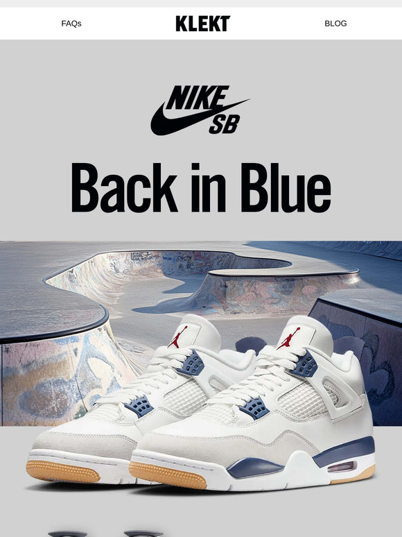 We Have Your Size! Nike SB x AJ4 'Navy' 🔵⚪️
