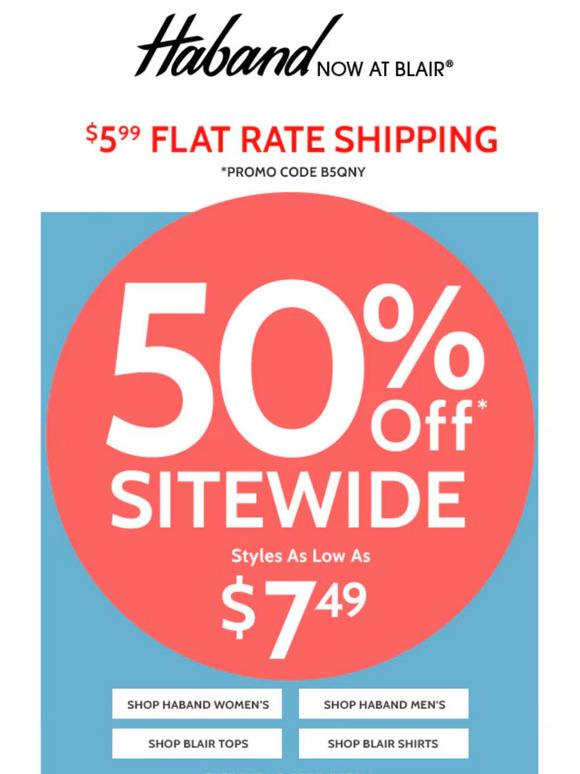 $7.49 Starts Your 50%-Off Choices!