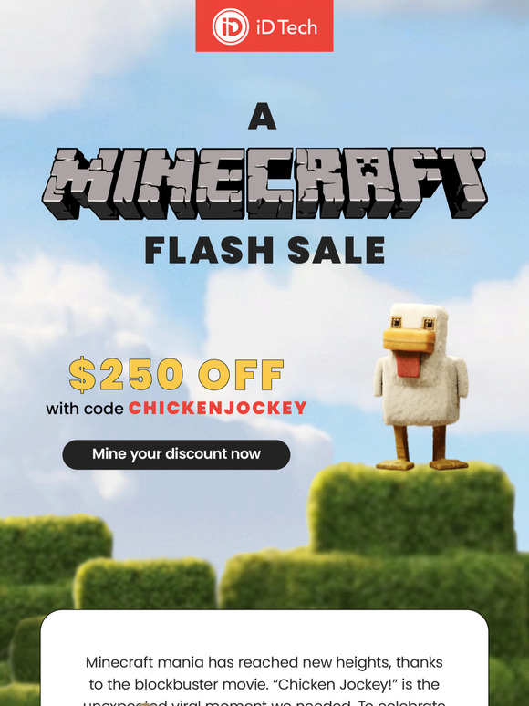 48 hour flash sale ⚡ Minecraft! 🐔