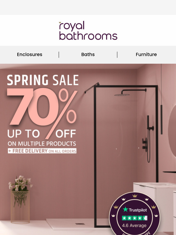 🌸 Spring Sale is Blooming – Up to 70% OFF + Free Delivery!
