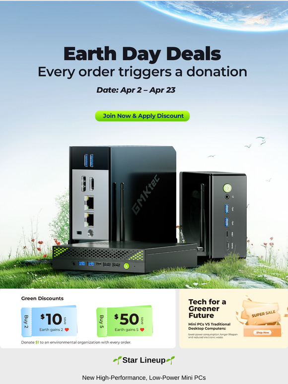 🌍 Earth Day Mega Deals – Save Big, Give Back!
