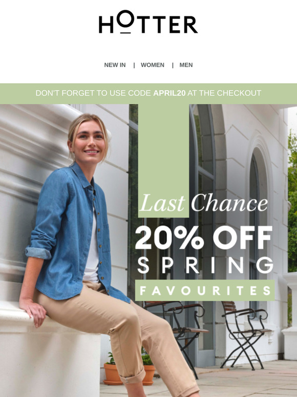 LAST CHANCE | Save 20% off spring favourites