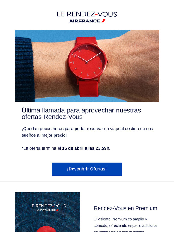 ¡Última llamada para el Rendez-Vous de Air France!
