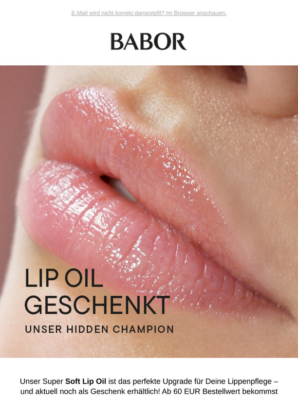 Nicht verpassen: Unser Lip Oil (Wert: 22 €) wartet auf Dich 💄