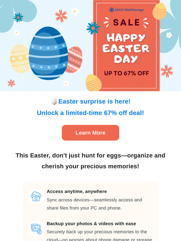 🐰Easter Surprise Egg!Unlock a limited-time 67% off deal!