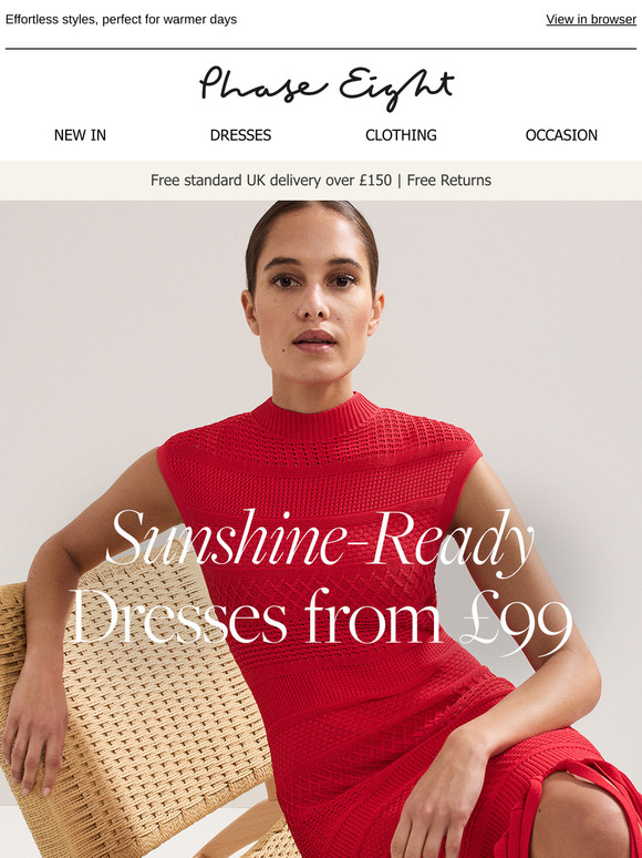 Sunshine-ready dresses from £99