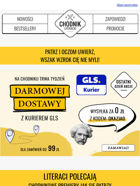 Zbliżamy się do mety 🏁 Ostatnie godziny darmowej dostawy 🚚
