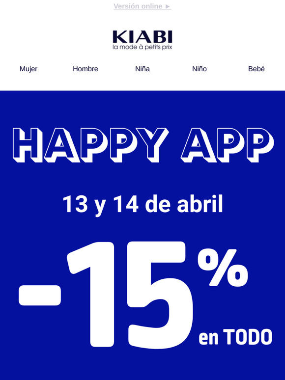 -15% EN TODO en la nueva APP 🎉📱🤩