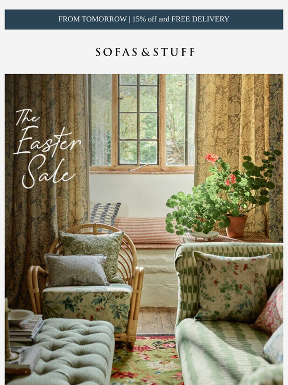 The Easter Sale | 15% off and FREE DELIVERY starts tomorrow