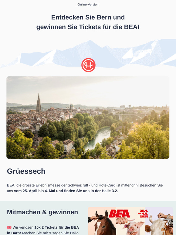 Bern ruft - Besuchen Sie uns an der BEA-Messe!