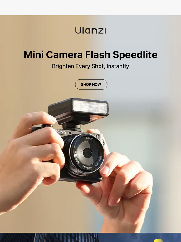 Flash Forward: Capture Stunning Portraits with the Mini Camera Speedlite! 📸✨