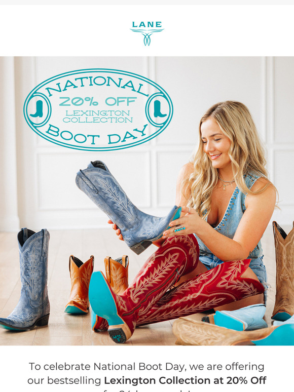 National Boot Day = Blue Bottoms on sale.