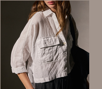 Cargo Pocket Cropped Shirt