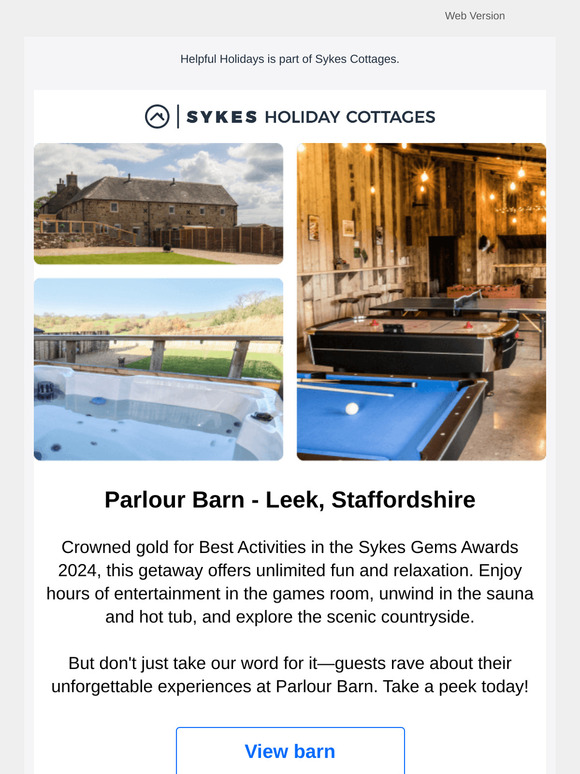Take a peek at this gold-winning getaway 🏆