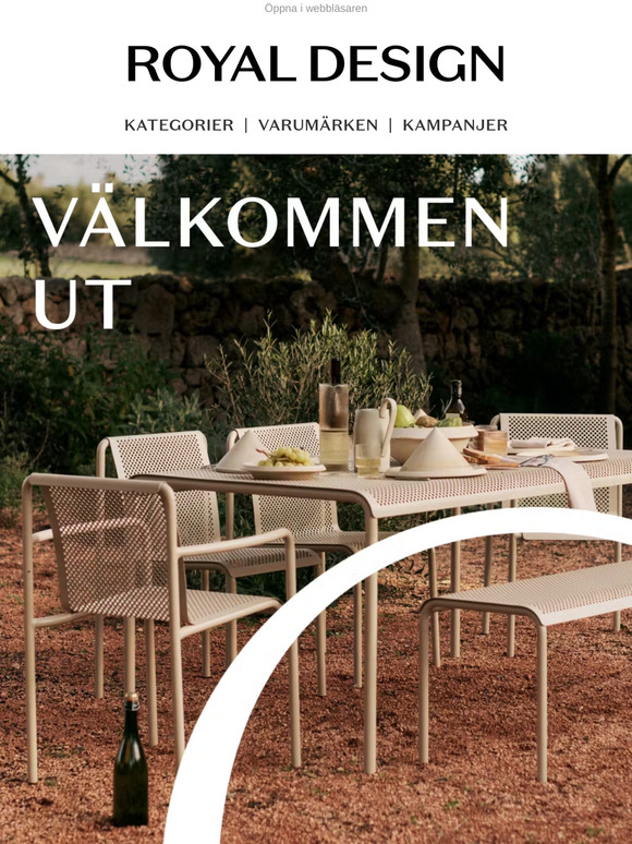 Från balkong till trädgård – upp till 30% på utemiljö