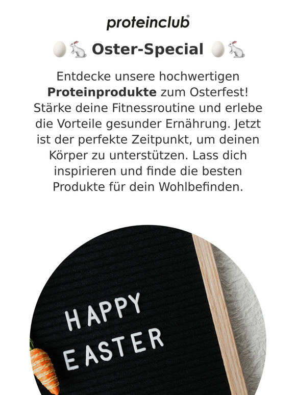 🥚🐇 Oster-Special beim proteinclub 🥚🐇