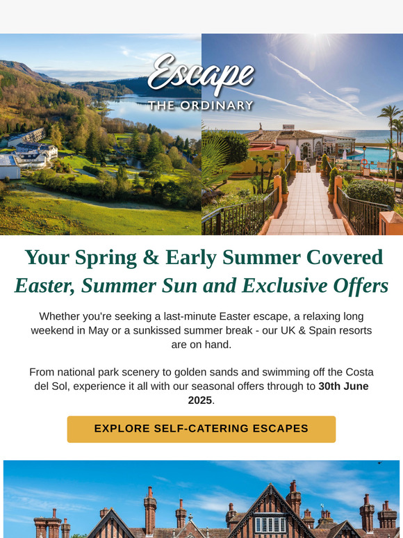 Your Spring & Summer Starts Here: UK & Spain Resorts Offers 🌳🏖️