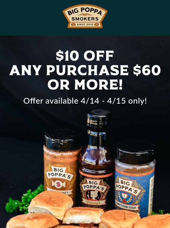 Tax Day Just Got Tastier – Enjoy $10 Off $60!