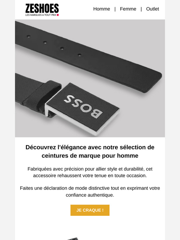 💎 L'élégance avec nos ceintures de marques pour hommes