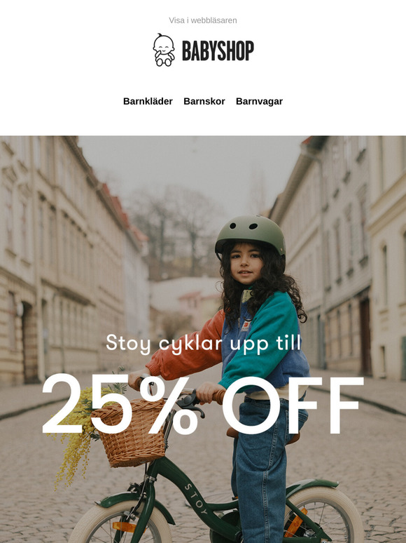 Just nu upp till 25% rabatt 🚲 Redo för äventyr på två hjul?
