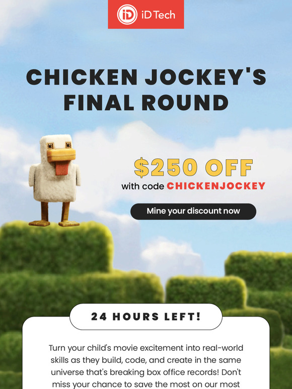 Chicken Jockey! 24 hours left to save big