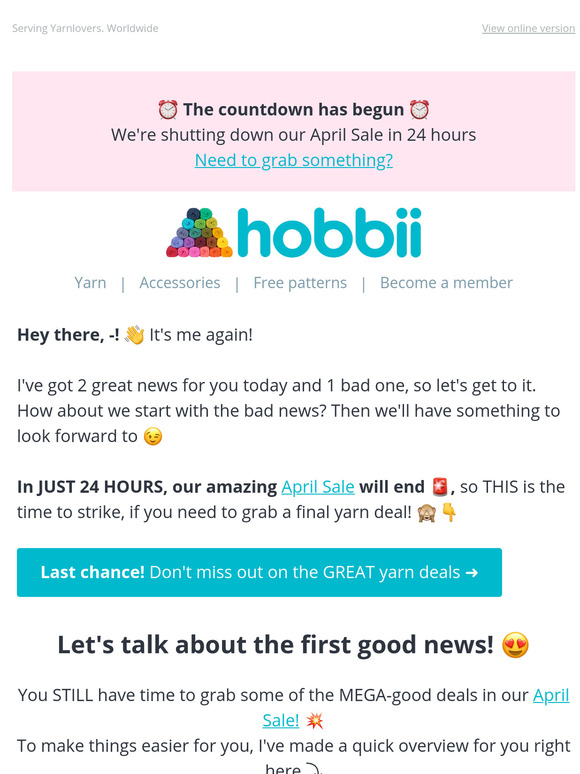 2 great news and 1 bad, — 🙄