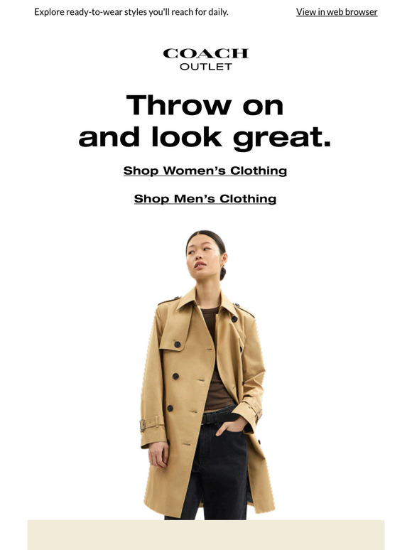 Wardrobe refresh, unlocked.