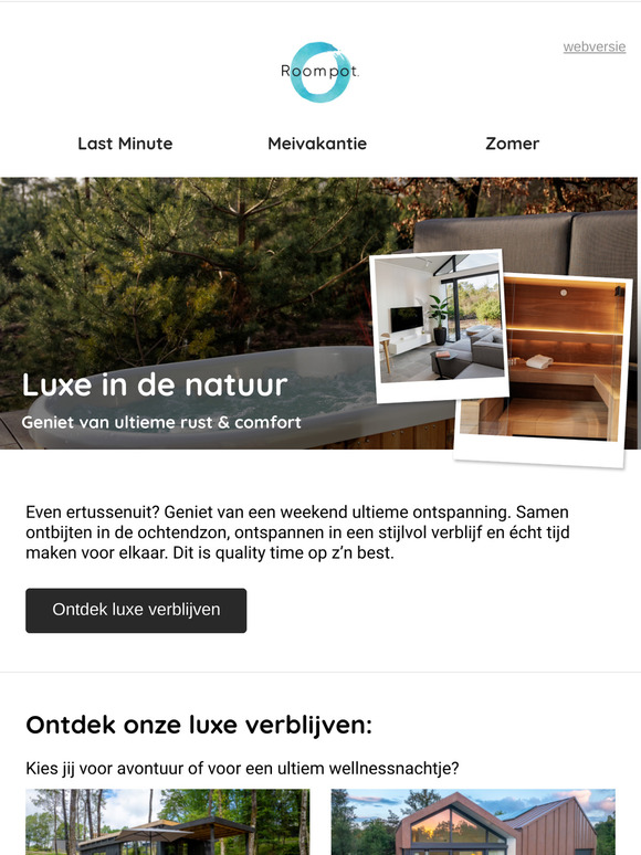 Meer luxe - meer ontspanning