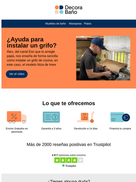 ¿Sabes cómo instalar fácilmente un grifo de cocina?