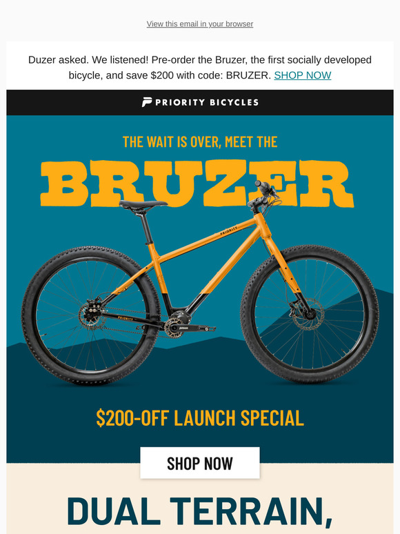 Introducing: The BRUZER. The Dual Terrain, Gear Hauler. 🚵