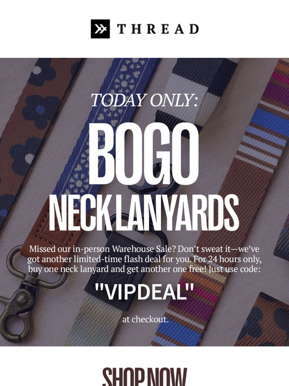 BOGO Neck Lanyards for a Limited Time! ⏳