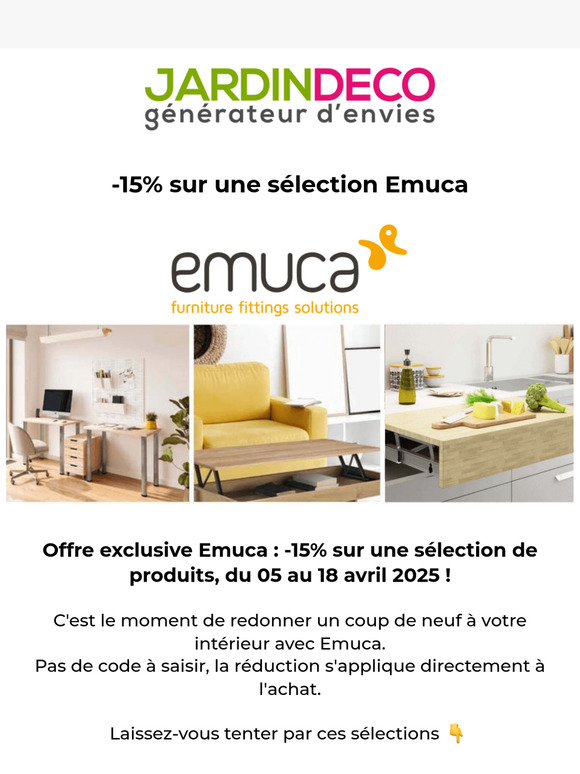Le rangement facile et design signé Emuca
