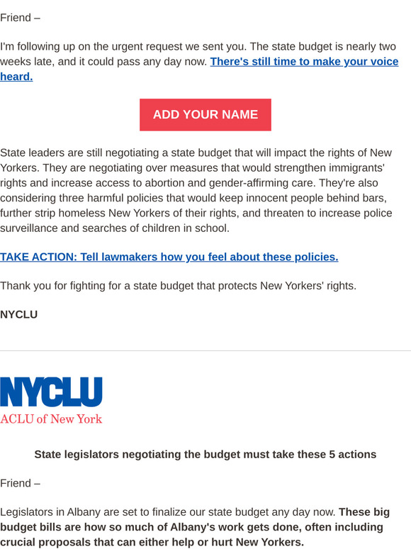 There's still time to tell lawmakers to act