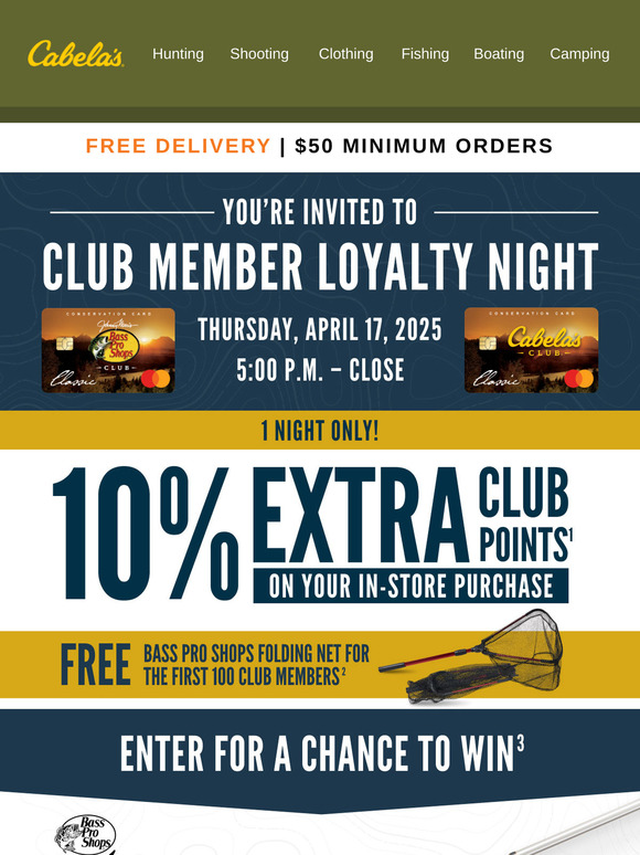 Thursday Is CLUB Member Loyalty Night!