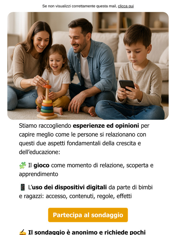 La tua opinione conta!